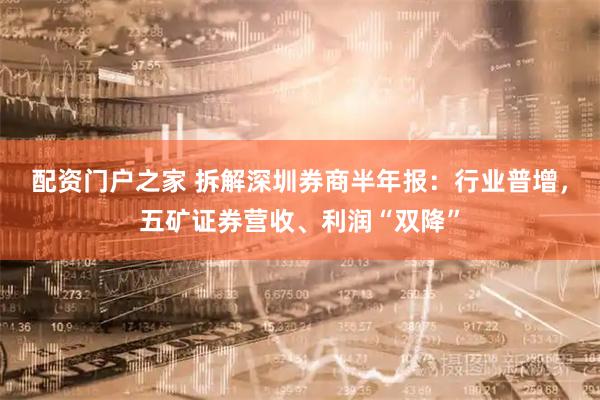 配资门户之家 拆解深圳券商半年报：行业普增，五矿证券营收、利润“双降”